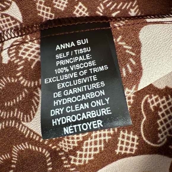 NWT Anna Sui Floral Blouse - Picture 10 of 12